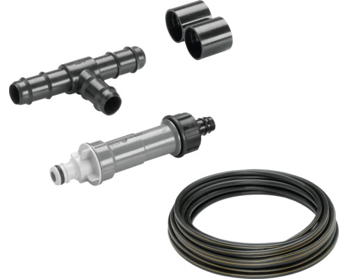 Kit d''irrigation de jardin avec tuyau, raccord en T, raccords et connecteur