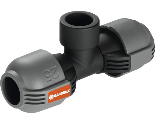 Gardena Raccord en T 25 millimètres pour raccorder les tuyaux d''irrigation