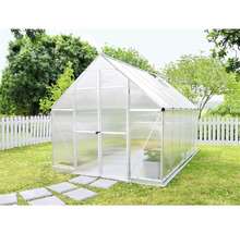 Serre avec cadre en aluminium dans le jardin