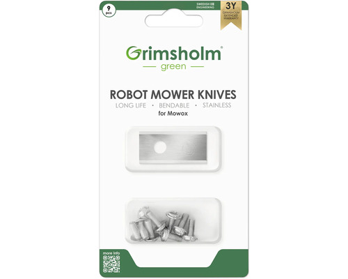 Lames pour tondeuse robot Mowox, 9 pièces