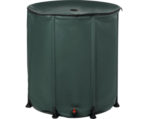 Récupérateur d'eau de pluie avec robinet 400 l vert