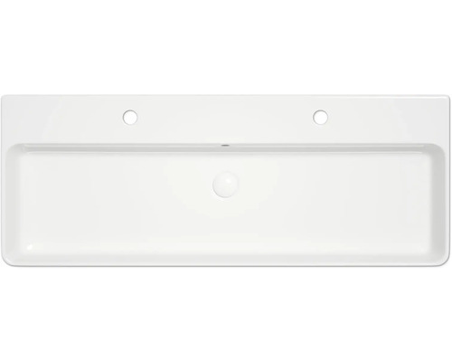 Rechteckiges Waschbecken aus Keramik, Aufsicht