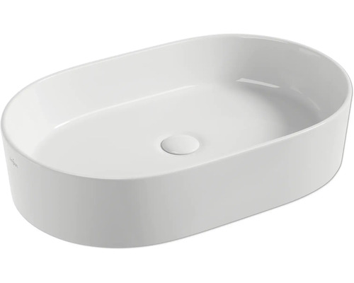 Lavabo à poser Jungborn ONE 60 x 38 cm blanc brillant