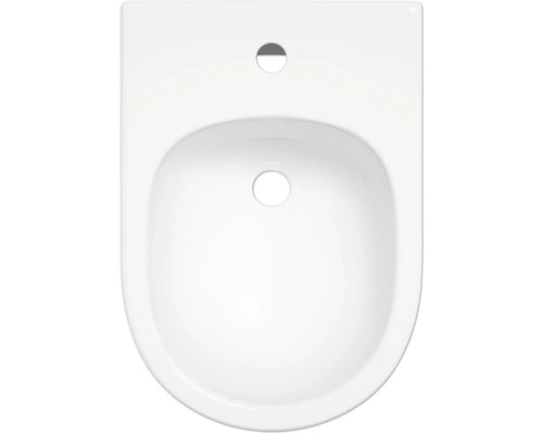 Aufnahme eines Bidet aus Keramik von oben