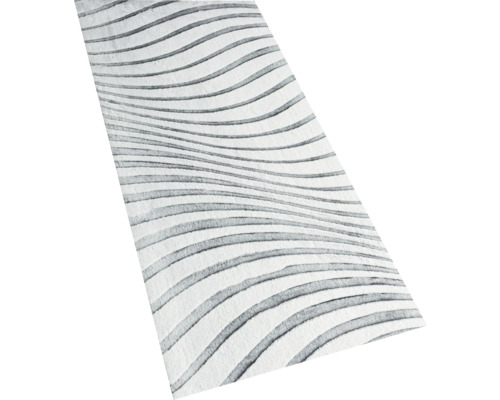 Tapis à motif de rayures ondulées