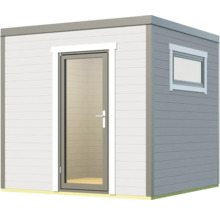 Gartenhaus weka S 445 Gr. 1 inkl. Fußboden 250 x 254,1 cm hellgrau