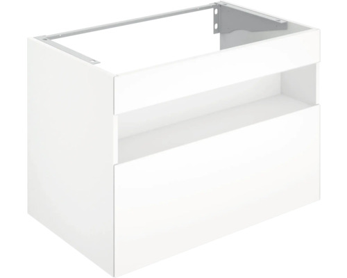 Meuble sous-vasque KEUCO Stageline couleur de façade blanc brillant brillant 80 x 62,5 x 49 cm 32862300120