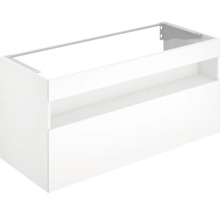 Meuble sous-lavabo avec tiroir et compartiment ouvert