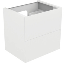 Meuble sous-lavabo blanc avec deux tiroirs pour la salle de bain