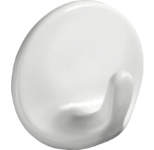 Klebehaken Ø 36 x 20 mm Kunststoff weiß 10 Stück