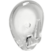 Klebehaken 30 x 38 x 22 mm Kunststoff transparent 10 Stück