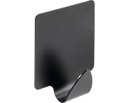 Klebehaken 35 x 41 x 20 mm Edelstahl schwarz matt 10 Stück Schwarzer Einzelhaken zur Wandmontage