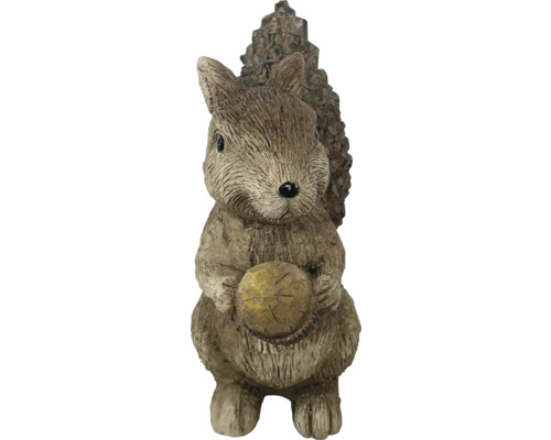 Figurine décorative Écureuil h 26 cm marron