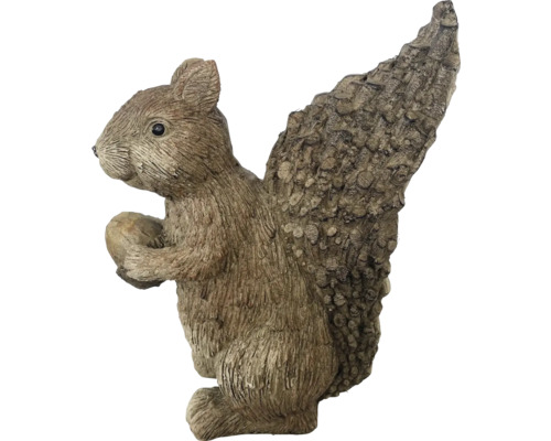Figurine décorative d''écureuil pour le jardin avec noix