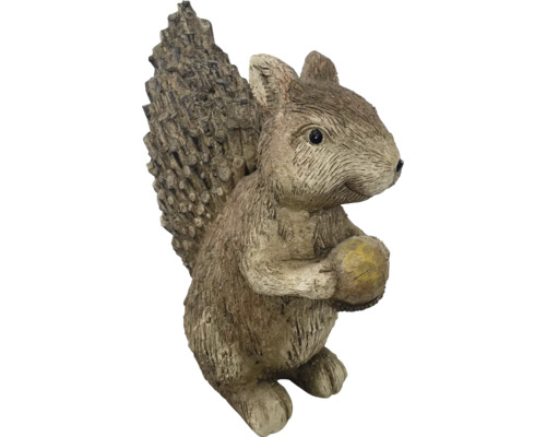 Figurine décorative d''écureuil avec une noix pour l''extérieur