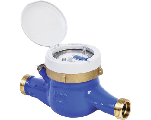 Compteur d'eau domestique ¾" Zenner MNK Q3 4 BL 190 mm pour l'eau froide
