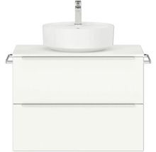 Meuble-lavabo avec vasque à poser et deux tiroirs
