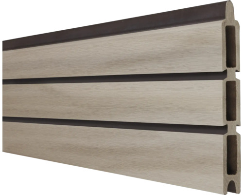 Einzelprofil GroJa Rhombus 180 x 30 cm bi-color co-extrudiert Wandpaneel mit Nut- und Federverbindung