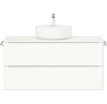 Meuble-lavabo avec vasque à poser et deux tiroirs