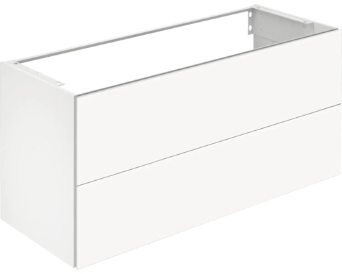 Waschtischunterschrank KEUCO X-Line BxHxT 120 x 60,5 cm x 49 cm Frontfarbe weiß glänzend glanz 33183300000