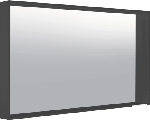 Miroir de salle de bains à LED KEUCO X-Line 120x70 cm roche volcanique IP 24 Miroir rectangulaire avec cadre