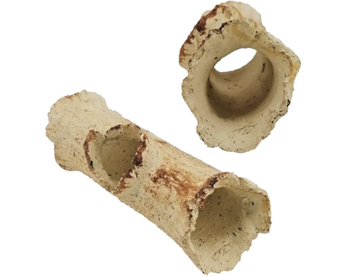 Zwei Aquariumröhren aus Keramik für die Aquariendekoration