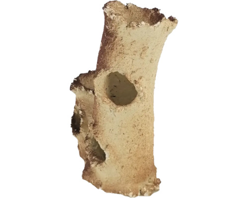 Dekorationsobjekt aus Keramik mit Löchern als Unterschlupf für Fische