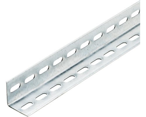 Profilé d'angle pour panneau solaire Schulte gris 250x4 cm Cornière perforée en métal