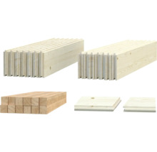 Produits en bois sous différentes perspectives