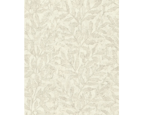 Papier peint intissé 315004 Factory V feuilles crème Papier peint à motif de feuilles