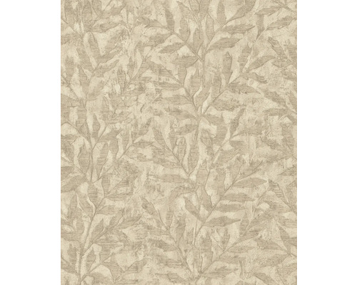 Papier peint intissé 315028 Factory V feuilles beige Papier peint avec motif de feuilles