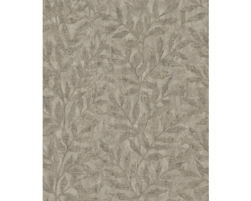 Papier peint intissé 315035 Factory V feuilles marron Papier peint avec motif de feuilles