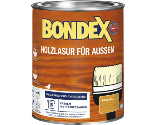Lasure pour bois BONDEX chêne clair 750 ml
