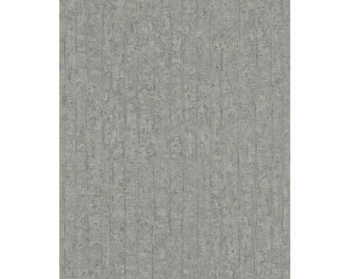 Papier peint intissé 499247 Factory V béton gris Papier peint gris avec lignes verticales et aspect béton