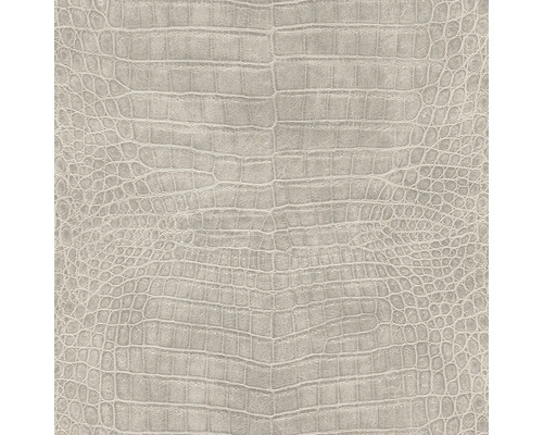 Papier peint intissé 751338 African Queen III crocodile gris Gros plan d''un papier peint imitation peau de crocodile