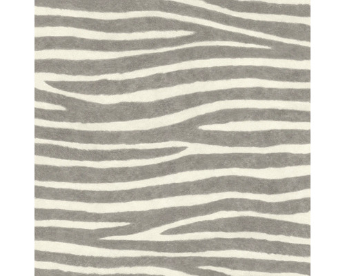 Papier peint intissé 751734 African Queen III zèbre gris Papier peint à motif zébré