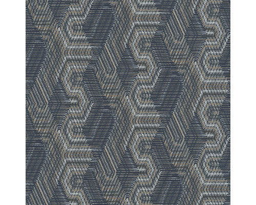 Vliestapete 751949 African Queen III Ethno blau Textiltapete mit geometrischem Muster