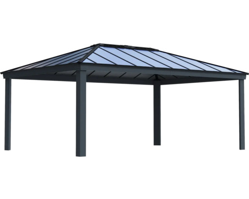 Pavillon mit Stahlrahmen und Dach