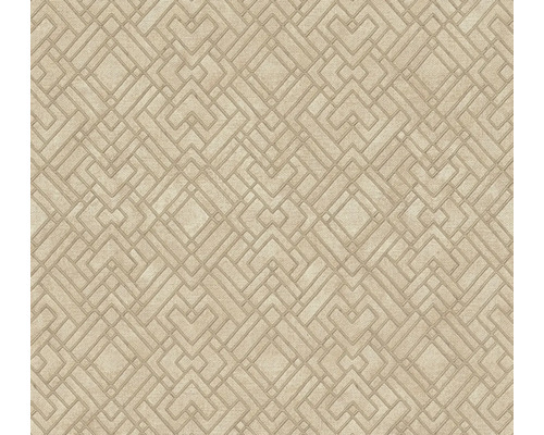 Papier peint intissé 38828-3 Metropolitan Stories 3 géométrique beige Papier peint avec motif géométrique