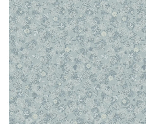 Papier peint intissé 39111-4 Metropolitan Stories 3 floral bleu Papier peint avec motif de feuilles et de fleurs