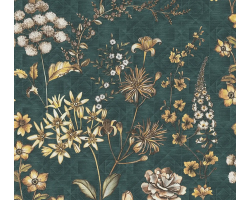 Papier peint intissé 39117-4 Metropolitan Stories 3 floral Papier peint avec motif floral sur fond géométrique
