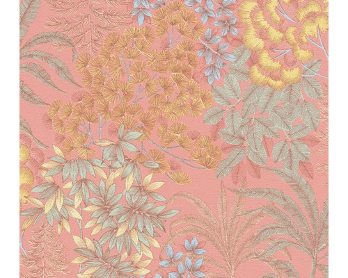 Papier peint intissé 39128-4 Metropolitan Stories 3 floral rose vif Papier peint avec motifs végétaux