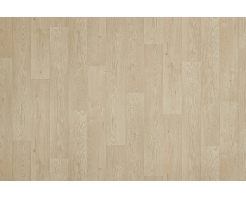 Sol PVC Charlotte aspect lames en bois blanc FB803 lames 14x100 cm largeur 300 cm (au mètre)