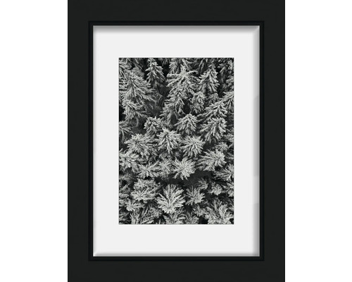 Cadre portrait en bois Modern noir 13x18 cm