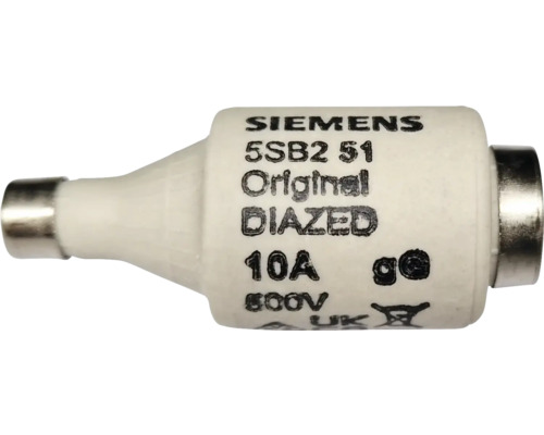 Fusible Diazed insert de fusible 10A E27 D ll 5 pièces Fusible DIAZED de Siemens, 10 ampères
