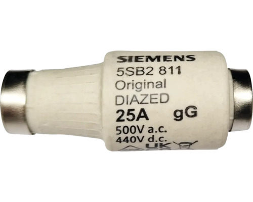 Fusible Diazed insert de fusible 25A E27 D ll 5 pièces Fusible Diazed 25 ampères
