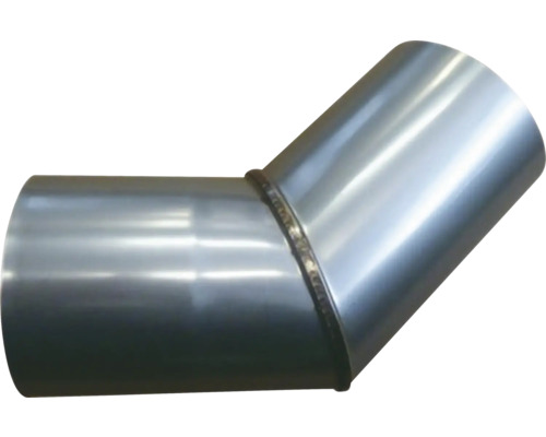 Equerre en acier inoxydable pour tuyau de poêle 45° Ø 102 mm