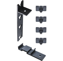 H-CLICK Blendenhalter 120 inklusive Adapter und Schrauben für zwei Dielen; 4 Stück
