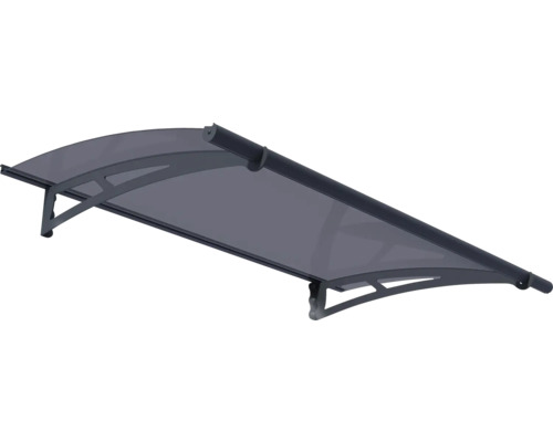 Auvent avec supports pour la protection contre les intempéries