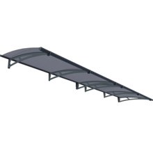 Auvent de porte d'entrée en plastique en plusieurs parties